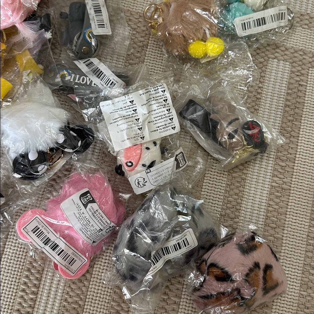 Bundle lot 38 random keychains misc boutique NWT - image 3